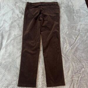 Robell Elena Brown Corduroy Jeans EU 42/US 12 With Zip Fly & Button Closure